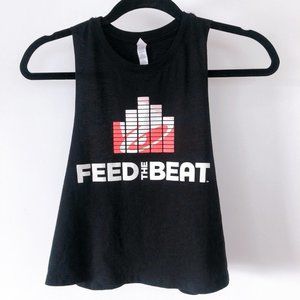 RARE TACO BELL HOTEL "Feed the Beat" Black Tank S